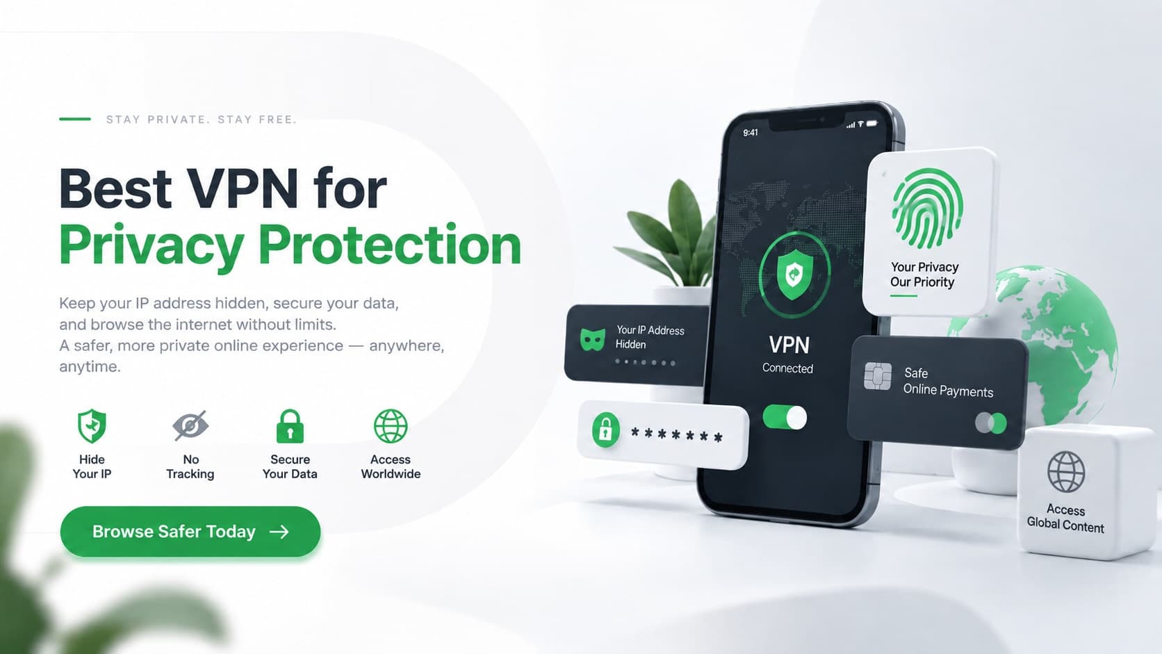 Private Internet Access PIA VPN review featured banner showing security and server network